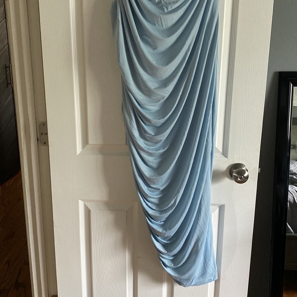 Eloquii ruched one shoulder dress - Picture 4 of 8